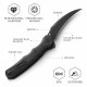 Couteau TRIVISA Lacerta-04B Black Lame Karambit Acier 14C28N Black Manche Micarta Linerlock IKBS TVTY19BM14 - Livraison Gratuite