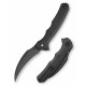 Couteau TRIVISA Lacerta-04B Black Lame Karambit Acier 14C28N Black Manche Micarta Linerlock IKBS TVTY19BM14 - Livraison Gratuite