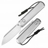 Couteau Artisan Cutlery Holm Titane Lame Wharncliffe Acier CPM S90V IKBS Button Lock Clip ATZ1875GGY - Livraison Gratuite