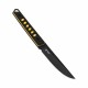 Couteau Kizer Kwaiken Lame Trailing Point Acier Nitro-V Noir/Jaune Manche G10 Etui Kydex KI1066A3 - Livraison Gratuite