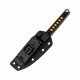 Couteau Kizer Kwaiken Lame Trailing Point Acier Nitro-V Noir/Jaune Manche G10 Etui Kydex KI1066A3 - Livraison Gratuite