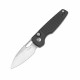 Couteau Kizer Parakeet Black Lame Sheepsfoot Acier Nitro-V Satin Manche Alu Button Lock Clip KIV2706A4 - Livraison Gratuite