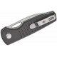 Couteau Kizer Parakeet Black Lame Sheepsfoot Acier Nitro-V Satin Manche Alu Button Lock Clip KIV2706A4 - Livraison Gratuite