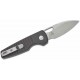 Couteau Kizer Parakeet Black Lame Sheepsfoot Acier Nitro-V Satin Manche Alu Button Lock Clip KIV2706A4 - Livraison Gratuite