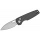 Couteau Kizer Parakeet Black Lame Sheepsfoot Acier Nitro-V Satin Manche Alu Button Lock Clip KIV2706A4 - Livraison Gratuite