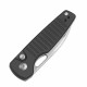 Couteau Kizer Parakeet Black Lame Sheepsfoot Acier Nitro-V Satin Manche Alu Button Lock Clip KIV2706A4 - Livraison Gratuite