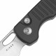 Couteau Kizer Parakeet Black Lame Sheepsfoot Acier Nitro-V Satin Manche Alu Button Lock Clip KIV2706A4 - Livraison Gratuite