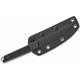 Couteau Kwaiken Lame Trailing Point Acier Nitro-V Manche G10 Black Etui Kydex KI1066A4 - Livraison Gratuite