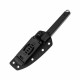 Couteau Kwaiken Lame Trailing Point Acier Nitro-V Manche G10 Black Etui Kydex KI1066A4 - Livraison Gratuite