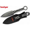 Set de 3 Couteaux de Lancer Kershaw Ion Lame Spear Point Acier 3Cr13 Manche Paracorde Etui Nylon KS1747BWX - Livraison Gratuite