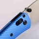 Couteau Vosteed Mini Nightshade Blue Lame Acier 14C28N Satin Manche Alu Crossbar Lock IKBS VOSA0216 - Livraison Gratuite