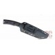 Couteau APOC Demko Bowie Lame Acier D2 Revêtue Titane Manche G10 Noir Etui Kydex DRK40021 - Livraison Gratuite