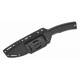 Couteau APOC Demko Bowie Lame Acier D2 Revêtue Titane Manche G10 Noir Etui Kydex DRK40021 - Livraison Gratuite