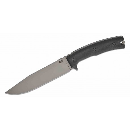 Couteau APOC Demko Bowie Lame Acier D2 Revêtue Titane Manche G10 Noir Etui Kydex DRK40021 - Livraison Gratuite