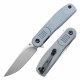 Couteau Pliant Tenable Einar Blue Lame Acier Nitro-V SW Manche Micarta Bleu Liner Lock Clip T2072A2 - Livraison Gratuite