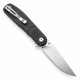 Couteau Pliant Tenable Einar Black Lame Drop Point Acier Nitro-V SW Manche Micarta Liner Lock Clip T2072A3 - Livraison Gratuite