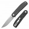 Couteau Pliant Tenable Einar Black Lame Drop Point Acier Nitro-V SW Manche Micarta Liner Lock Clip T2072A3 - Livraison Gratuite