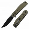 Couteau Pliant Tenable Einar OD Green Lame Drop Point Acier Nitro-V Manche G10 Liner Lock Clip T2072A1 - Livraison Gratuite