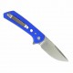 Couteau Reap PL-XF Blue Lame Drop Point Acier Nitro-V SW Manche G10 Liner Lock REAPLXF13 - Livraison Gratuite