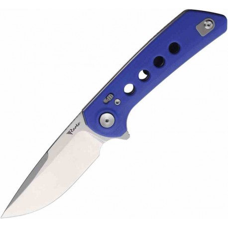 Couteau Reap PL-XF Blue Lame Drop Point Acier Nitro-V SW Manche G10 Liner Lock REAPLXF13 - Livraison Gratuite