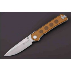 Couteau Maxace Peregrine S Lame Acier 10Cr15CoMoV Manche PEI Jaune Liner Lock MAXMM302C - Livraison Gratuite