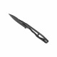 Couteau Kubey 7.62 TAG Lame Spear Point Acier AUS-10 Blk Manche Acier Étui Kydex KUB282B - Livraison Gratuite