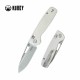 Couteau Kubey Bluff White Drop Point Acier 14C28N Manche G10 Axis Lock KUB248G - Livraison Gratuite