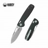 Couteau Kubey Bluff Black Drop Point Acier 14C28N Manche G10 Axis Lock KUB248F - Livraison Gratuite