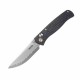 Couteau SRM Medal 255L-CB2 Lame Acier Laminé 140Cr Manche Fibre de Carbone Axis Lock Ambi Clip SRM255LFB2 - Livraison Gratuite