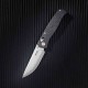 Couteau SRM Medal 255L-CB2 Lame Acier Laminé 140Cr Manche Fibre de Carbone Axis Lock Ambi Clip SRM255LFB2 - Livraison Gratuite