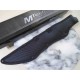 Couteau Tech Lame Tanto Acier 3Cr13MoV Manche Bois Noir/Marron Etui Nylon MTFIX003BK - Livraison Gratuite