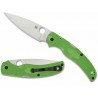 Couteau Spyderco Native Chief Lightweight Salt Lame Acier LC200N Manche FRN Vert Back Lock USA SC244PGR - Livraison Gratuite