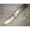 Couteau Sharps Bros Meanstreak Lame Drop Point Acier S35VN Manche Titane Brise-Vitres Framelock SBKF08 - Livraison Gratuite
