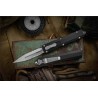 Couteau Automatique OTF Microtech Dirac Delta Lame Acier Bohler M390 Manche Alu Noir Made in USA MCT22711 - Livraison Gratuite