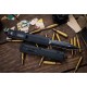 Couteau Automatique OTF Microtech Dirac Delta Lame Dague M390 Noire Serr Manche Alu Noir USA MCT2272T - Livraison Gratuite