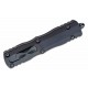 Couteau Automatique OTF Microtech Dirac Delta Lame Dague M390 Noire Serr Manche Alu Noir USA MCT2272T - Livraison Gratuite