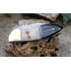 Beau Couteau Damas Lame Sheepfoot 128 Couches Manche Bélier & Résine Fab Artisanale Linerlock - Livraison Gratuite
