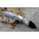 Beau Couteau Damas Lame Sheepfoot 128 Couches Manche Bélier & Résine Fab Artisanale Linerlock - Livraison Gratuite