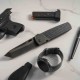 Couteau Cold Steel Hatamoto Lame Tanto Acier CPM 20CV PVD Noir Manche Fibre de Carbone Linerlock CSFL40HATA - Livraison Gratuite