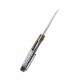 Couteau Kubey Barracuda Flamme Lame Acier M390 Manche Titane Linerlock KIVT Clip KUB299E - Livraison Gratuite