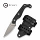 Couteau CIVIVI SOKN Black Lame Drop Point Acier Nitro-V Satin Manche G-10 Etui Kydex CIVC220271 - Livraison Gratuite