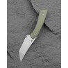 Couteau Bestech Step Lame Tanto Acier D2 Satin Manche G-10 Green Etui Kydex BTKFK06B - Livraison Gratuite