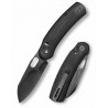 Couteau TRIVISA Lamb Black Lame Sheep Foot Acier N690 Manche G10 Clip Axis Lock KIVT TVTY26BN - Livraison Gratuite