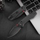 Couteau TRIVISA Koala-B Black Lame Drop Point Acier N690 Manche Micarta KIVT Crossbar Lock TVJM02BMN - Livraison Gratuite