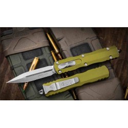 Couteau Automatique Microtech 225-10 Dirac AUTO OTF Double Edge Dagger Manche OD Made USA MCT22510OD - Livraison Gratuite