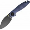 Couteau VOSTEED Shilin Cutter Vanchor Lock Lame Acier Elmax Black Manche Aluminium Violet Clip VOSA2806 - Livraison Gratuite