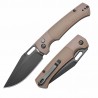 Couteau ArtisanCutlery Revel Brown Lame Acier AR-RPM9 Manche FRN Button Lock KIVT ATZ1867PBBN - Livraison Gratuite