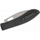 Couteau CJRB Cutlery Sasaya Black Lame Acier AR-RPM9 Manche G10 Mitres Acier Button Lock KIVT J1959BK - Livraison Gratuite