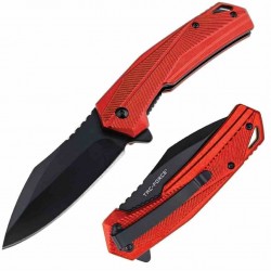 Couteau Tac Force A/O Lame Acier 3Cr13MoV Manche Alu Rouge Linerlock Clip TF2018RD - Livraison Gratuite