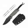 Couteau Kizer Drop Bear Fixed Lame Acier AEB-L Manche Micarta Noir Etui Kydex KI1092A1 - Livraison Gratuite